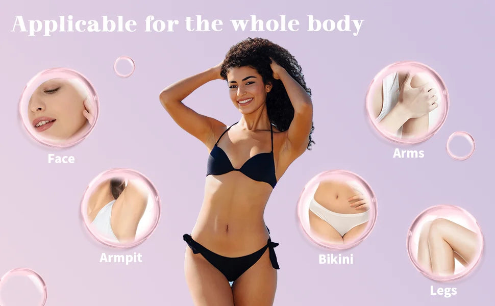 Rasoir électrique pour femmes, rasoir étanche pour cheveux humides et secs, Double tête 2 en 1, double Bikini, tondeuse à cheveux, tête détachable