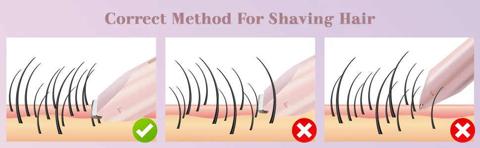 Rasoir électrique pour femmes, rasoir étanche pour cheveux humides et secs, Double tête 2 en 1, double Bikini, tondeuse à cheveux, tête détachable