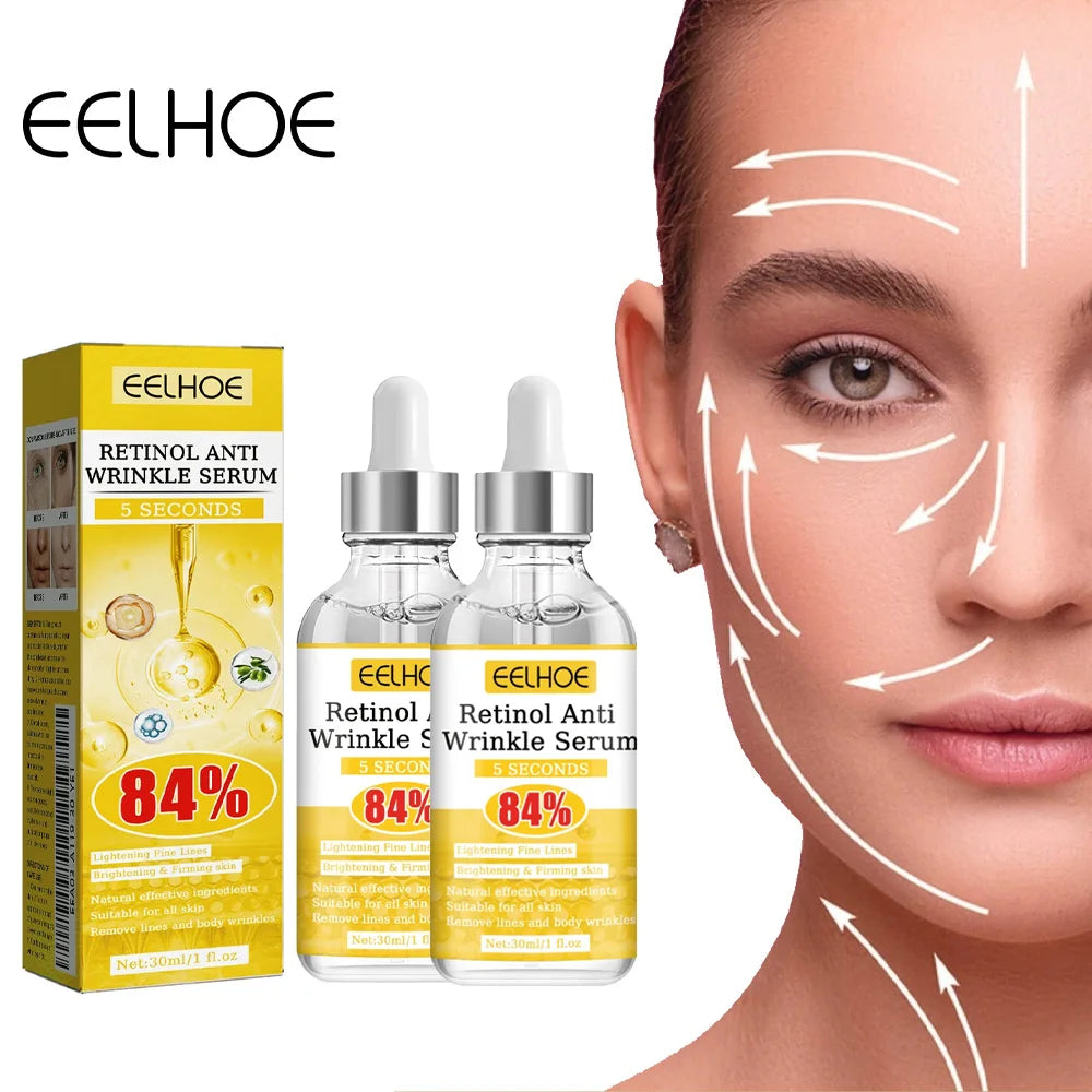 Sérum Anti-rides au rétinol, Anti-âge, Lifting du visage, raffermissant, estompe les ridules, soin hydratant pour la peau, acide hyaluronique